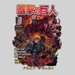 Attack On Titan White T-shirt Anime 