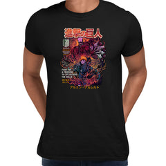 Attack On Titan Black T-shirt Anime 