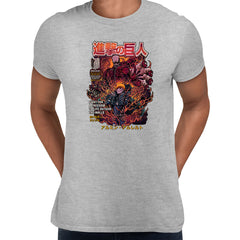 Attack On Titan Grey T-shirt Anime 