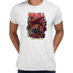 Attack On Titan White T-shirt Anime 