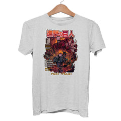 Attack On Titan Grey T-shirt Anime 