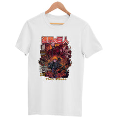 Attack On Titan White T-shirt Anime 