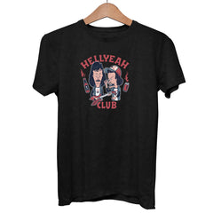 Beavis And Butthead Black T-shirt Heavy Metal Hellyeah Club