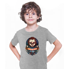 Chucky Horror Movie Grey Kids t-shirt