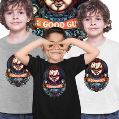 Chucky Horror Movie Black Kids t shirt