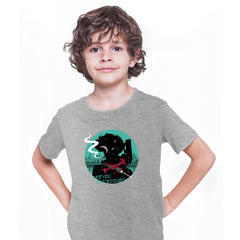 Cowboy Bebop Spike Spiegel Anime Grey Kids T-shirt