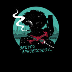 Cowboy Bebop Spike Spiegel Anime Black T-shirt