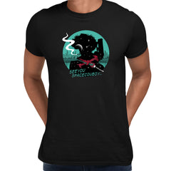 Cowboy Bebop Spike Spiegel Anime Black T-shirt