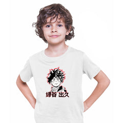 My Hero Academia White Kids t-shirt Deku Izuku 