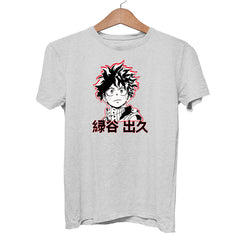 My Hero Academia Grey t-shirt Deku Izuku 