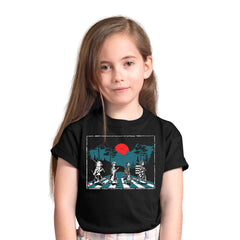 Demon Slayer Abbey Road Black Kids T shirt Tanjiro