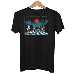 Demon Slayer Abbey Road Black T shirt Tanjiro