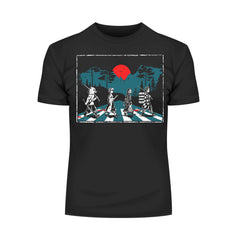Demon Slayer Abbey Road Black T shirt Tanjiro