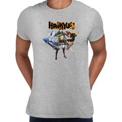 The Infinity Attack Grey T-shirt Haikyuu Jujutsu Kaisen