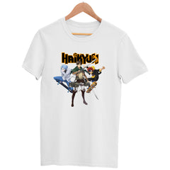 The Infinity Attack White T-shirt Haikyuu Jujutsu Kaisen