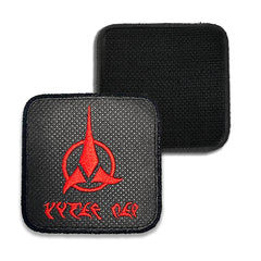Klingon Embroidered Hook & Loop Removable Patch