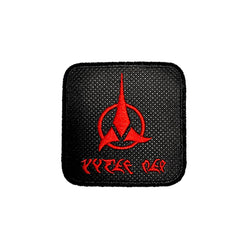 Klingon Embroidered Hook & Loop Removable Patch