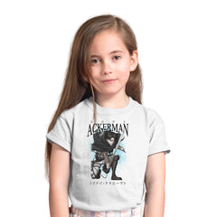 Levi Ackerman Manga White Kids T-shirt AOT Attack On Titan