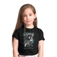 Levi Ackerman Manga Black Kids T-shirt AOT Attack On Titan