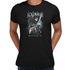 Levi Ackerman Manga Black T-shirt AOT Attack On Titan