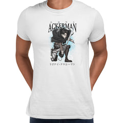 Levi Ackerman Manga White T-shirt AOT Attack On Titan