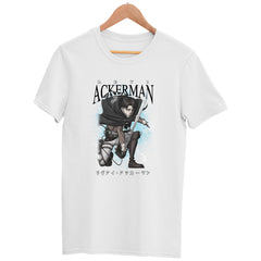 Levi Ackerman Manga White T-shirt AOT Attack On Titan