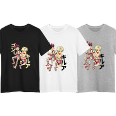 Hunter X Hunter Killua And Gon T-shirt Anime Japanese Manga Adult Kids