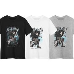 Levi Ackerman Manga AOT Attack On Titan Anime Gifts Adult Kids Tee