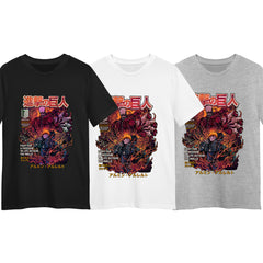 Attack On Titan T-shirt Anime Fight For A Freedom To Life Outside The Walls