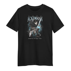 Levi Ackerman Manga AOT Attack On Titan Anime Gifts Adult Kids Tee