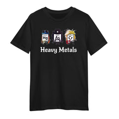 Heavy Metals Nerd T-shirt Science Funny Sarcastic Periodic Table Heavy Metals