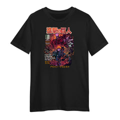 Attack On Titan T-shirt Anime Fight For A Freedom To Life Outside The Walls