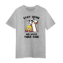 Tiger King Calvin Hobbes T Shirt Joe Exotic  Free Joe Carole Baskin Gift Top Unisex T Shirt