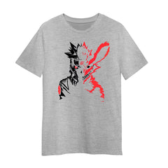 Naruto X Kurama Fox Soul T-shirt Anime Akatsuki Naruto Kurama Itachi Nine Tail Fox