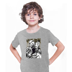 Mahito Jujutsu Kaisen Japan Grey Kids T-shirt Manga Adult Kids