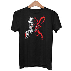 Naruto X Kurama Fox Soul Black T-shirt 