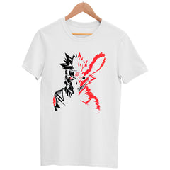 Naruto X Kurama Fox Soul White T-shirt 