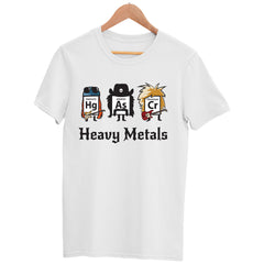 Heavy Metals Nerd T-shirt Science Funny Sarcastic Periodic Table Heavy Metals