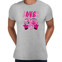 Pink Heart Loser Lover Funny T-shirt Drip Heart Matching Outfit Men Women