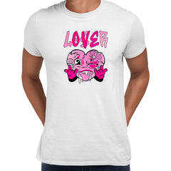 Pink Heart Loser Lover Funny T-shirt Drip Heart Matching Outfit Men Women