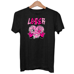 Pink Heart Loser Lover Funny T-shirt Drip Heart Matching Outfit Men Women