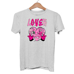 Pink Heart Loser Lover Funny T-shirt Drip Heart Matching Outfit Men Women