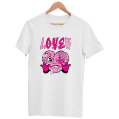 Pink Heart Loser Lover Funny T-shirt Drip Heart Matching Outfit Men Women