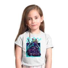 Sailor Moon Neon Moon Japanese White Kids T-shirt