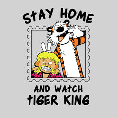 Tiger King Calvin Hobbes Adult T Shirt 