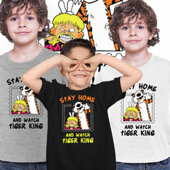 Tiger King Calvin HobbesKidstT Shirt 