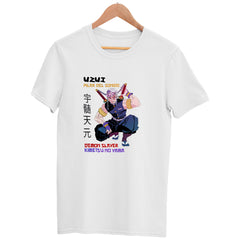 Uzui Pilar Del Sonido Demon Slayer White T-shirt