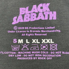 Black Sabbath Official Band Purple Logo T-Shirt Ozzy Heavy Metal Group Paranoid