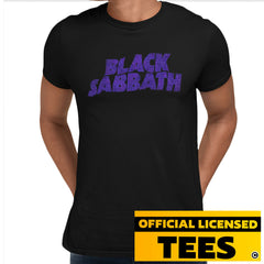 Black Sabbath Official Band Purple Logo T-Shirt Ozzy Heavy Metal Group Paranoid