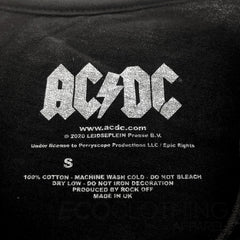 AC/DC T-Shirt Red Logo Black Mens Unisex Classic Rock Metal Tee New